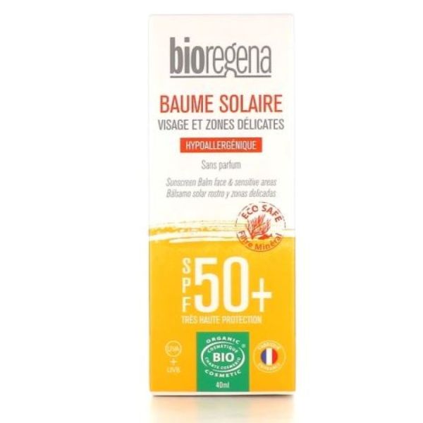 Bioregena - Baume solaire visage et zones délicates SPF50+ - 40ml