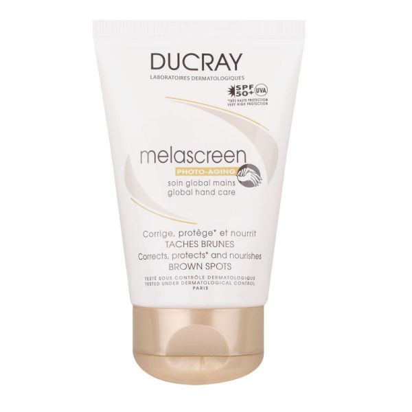 Ducray Melascreen soin global mains