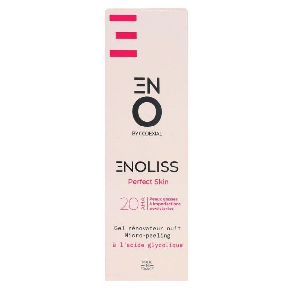 Enoliss - Perfect Skin - 20 AHA - Gel rénovateur nuit micro-peeling - 30ml