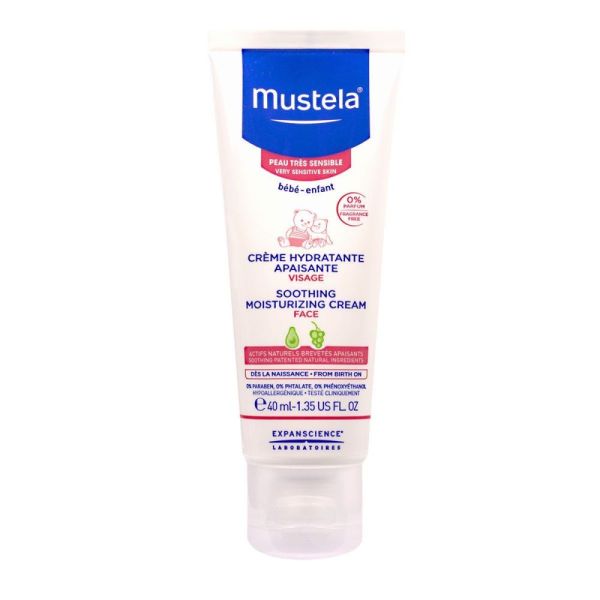 Mustela - Crème hydratante apaisante peau très sensible - 40 ml