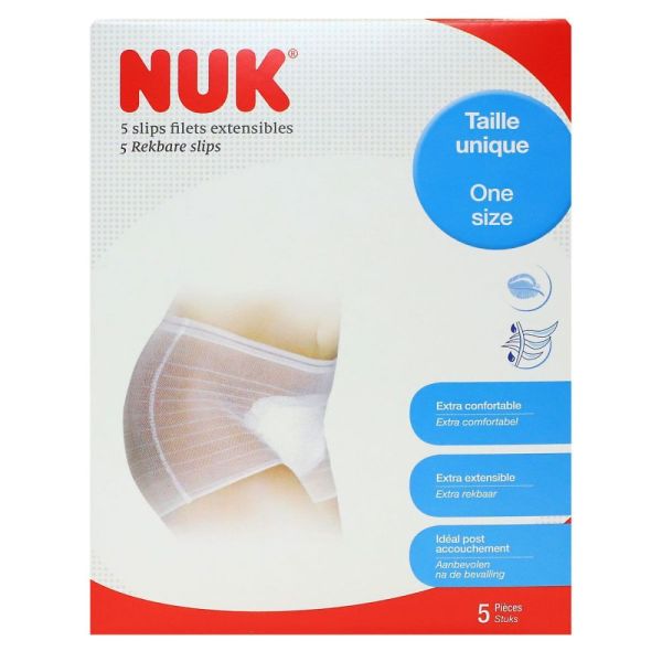 Nuk - Slips Filets Extensibles Taille Unique - 5 unités