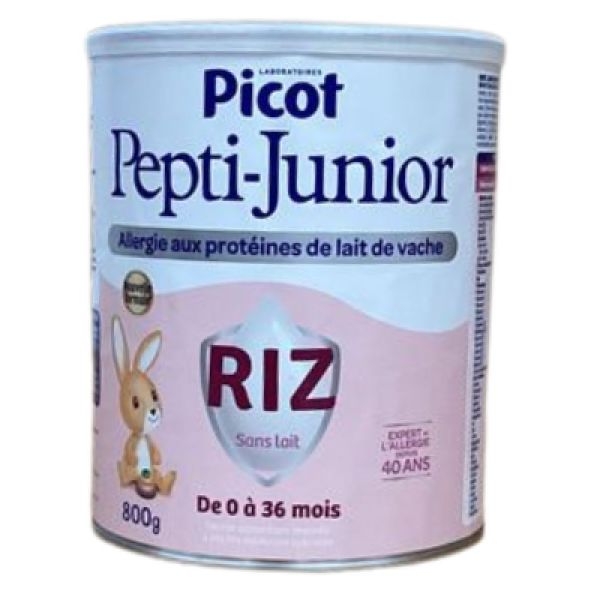 Picot - Pepti Junior Riz Allergies Lait de Vache 0 à 36 Mois - 800g