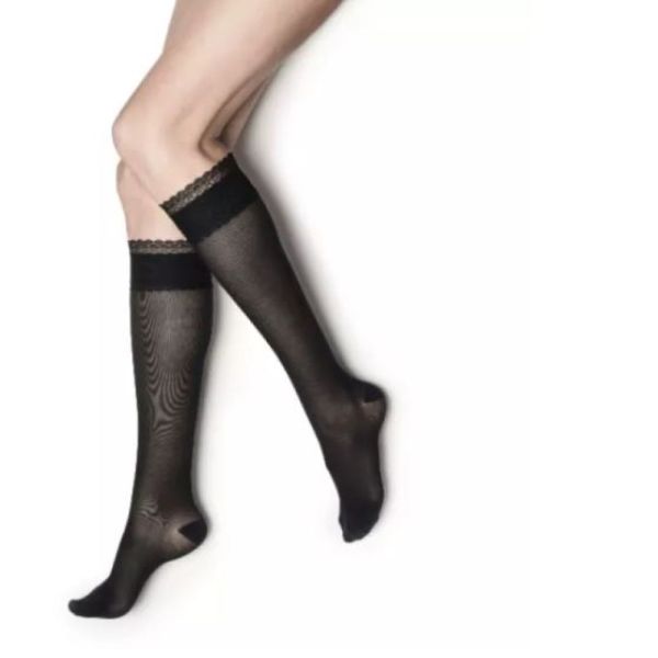 Radiante - Chaussettes de contention ideal jobst classe 2 MI-bas Long noir