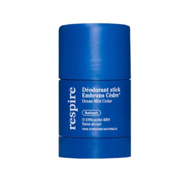 Respire - Déodorant Stick Rechargeable Embruns Cèdre 48 h - 50 g