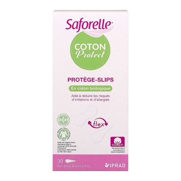 Saforelle - Coton Protect Protège-Slips - 30 protèges-slips