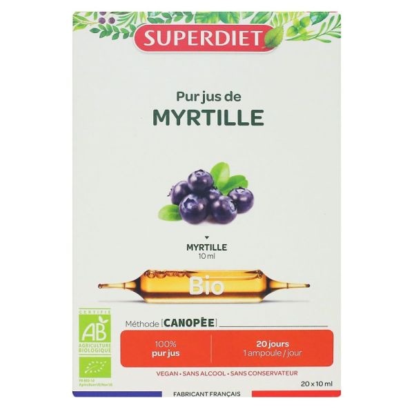 Superdiet - Myrtille - 20 ampoules