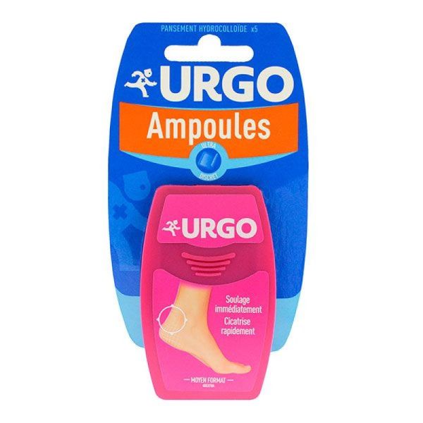 Urgo - Ampoules ultra discret format moyen - 5 pansements