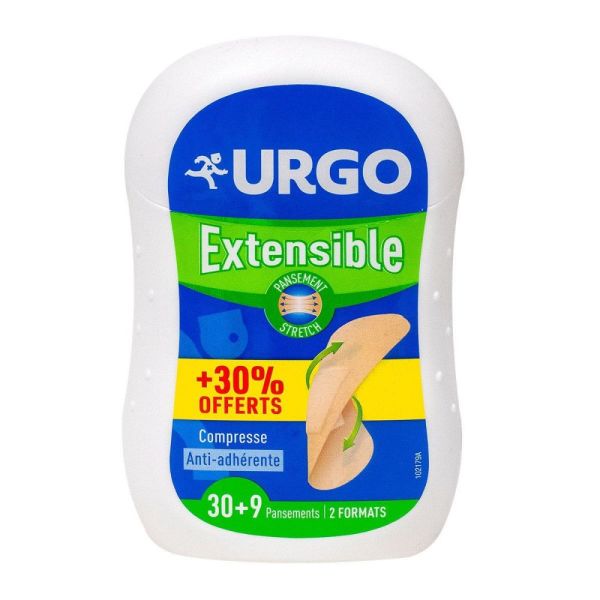 Urgo - Pansements extensibles - 30 + 9 offerts