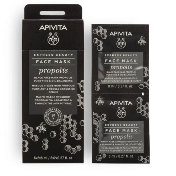 Apivita - Masque Visage Propolis - Purifiant - 2x8Ml