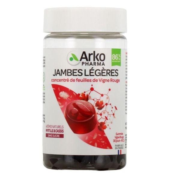 Arkopharma - Jambes légères - 60 gummies