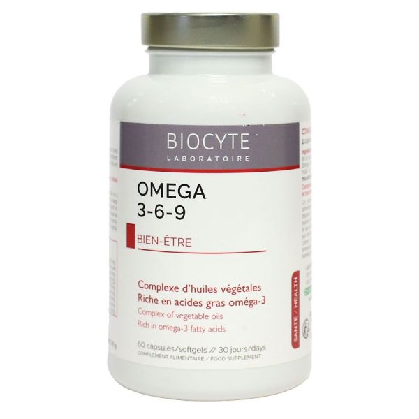Biocyte - Oméga 3-6-9 - 60 capsules