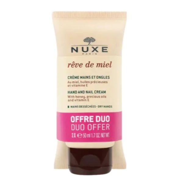 Nuxe - Crème mains et ongles rêve de miel Nuxe - offre duo - 2 tubes de 50ml