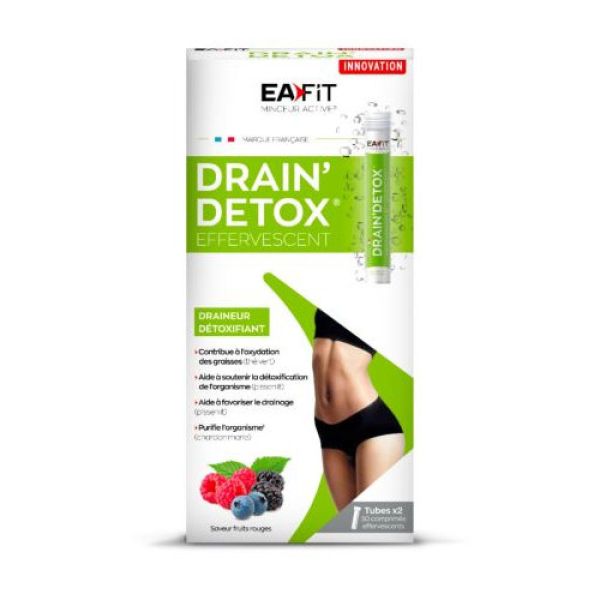 EAFIT - Drain' détox effervescent - 30 comprimés effervescents