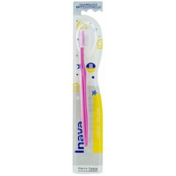 Inava - Brosse à dents junior 7/12 ans - Brosse ultra-souple