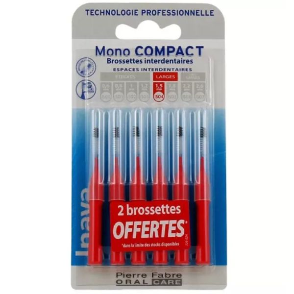 Inava - Brossettes interdentaires larges 1.5mm - 6 brossettes