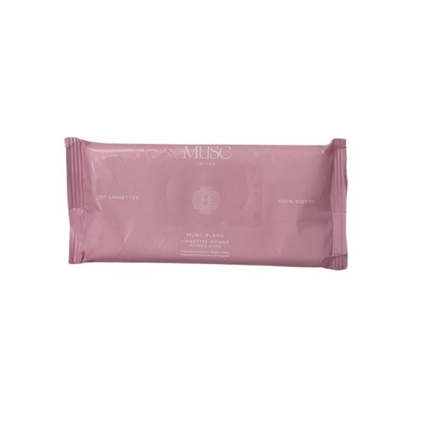 Musc Intimes - Lingettes Intimes Musc Blanc - 30 lingettes