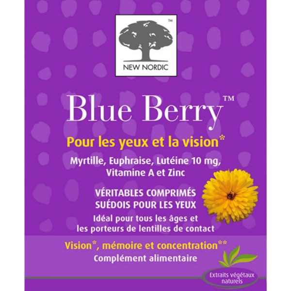 New Nordic -Blue Berry - 120 comprimés