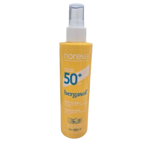 Noreva - Bergasol spray invisible très haute protection SPF50+ - 200ml