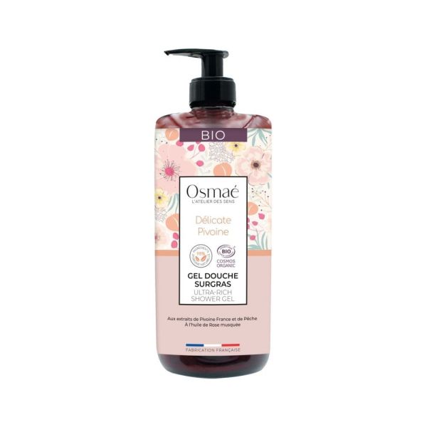 Osmaé - Délicate Pivoine gel douche surgras Bio - 1L