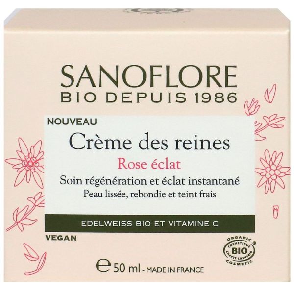 Sanoflore - Crème des reines rose éclat - 50ml