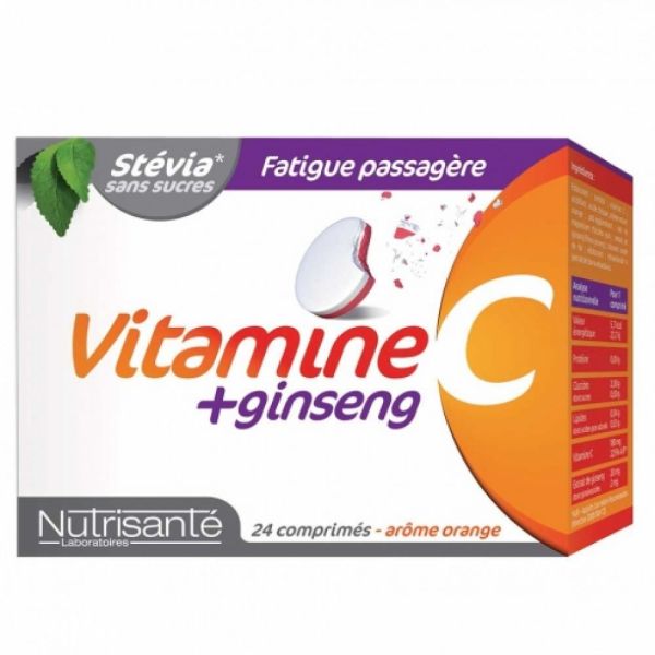 Vitamine C + Ginseng - 24 comprimés