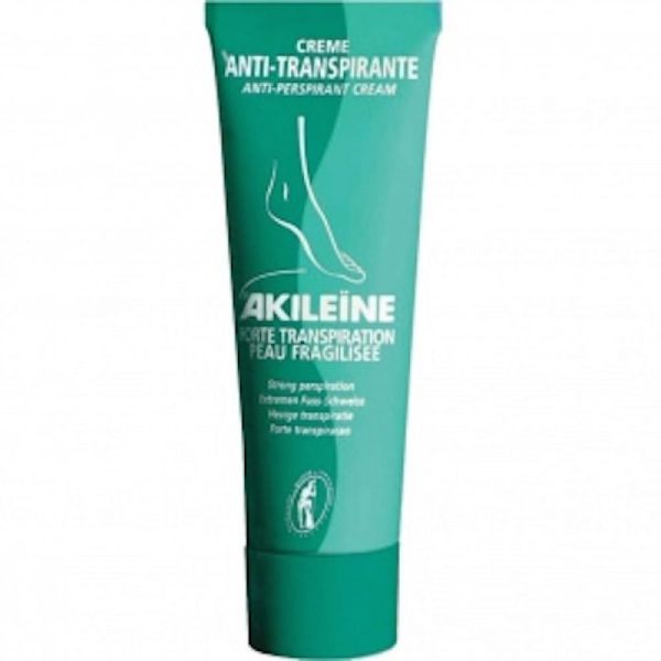 Akileïne - Crème anti-transpirante pieds forte transpiration - 50 ml