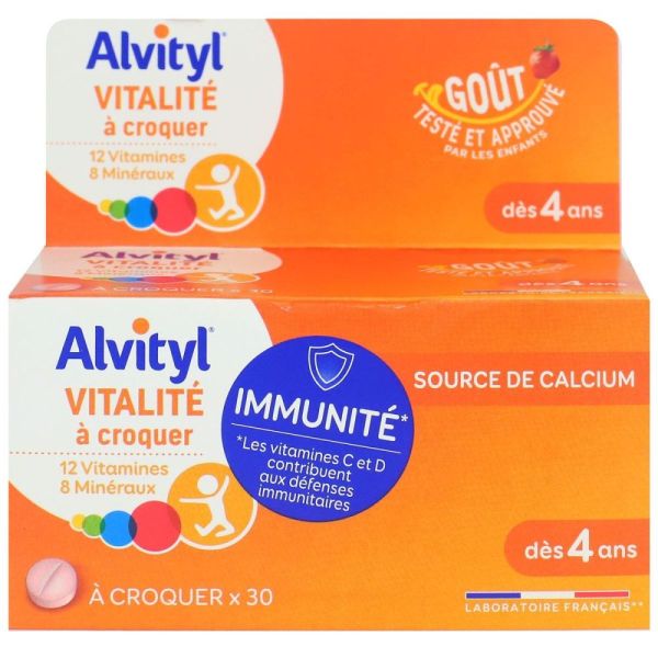 Alvityl - Vitalité - 30 comprimés à croquer