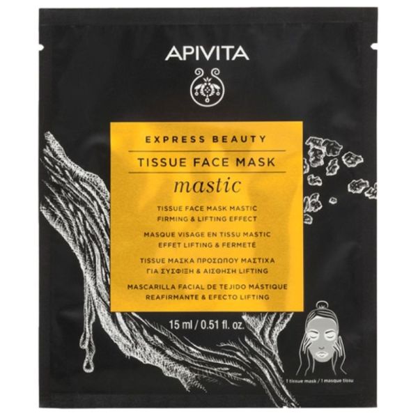 Apivita - Masque Visage Tissu - Mastic - lifft fermeté - 15 Ml