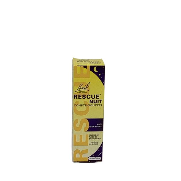Bach Rescue -  Rescue Nuit Mélange de fleurs de Bach compte gouttes - 20mL