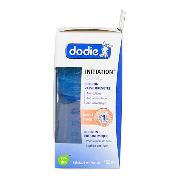 Dodie - Biberon initiation+ Débit 1 anti-colique 1er âge - 150ml