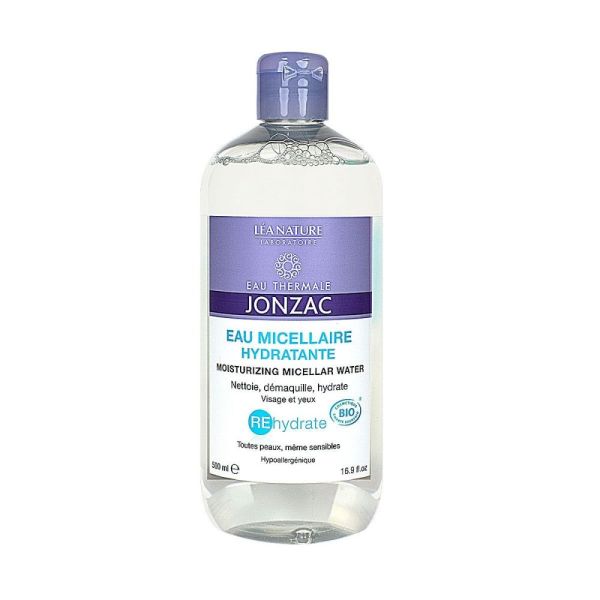 Jonzac REhydrate - Eau micellaire hydratante démaquillante Bio - 500ml