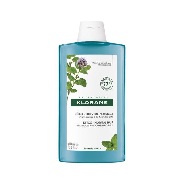 Klorane Détox - Shampoing à la Menthe Bio - 400 ml