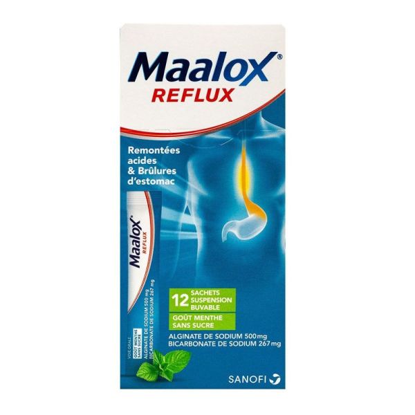 Maalox Reflux suspension buvable - 12 sachets