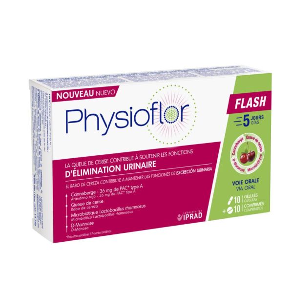 Physioflor Flash - 10 gélules + 10 comprimés