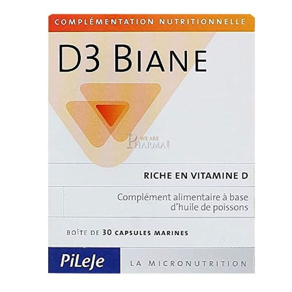 Pileje - D3 Biane - 30 capsules marines