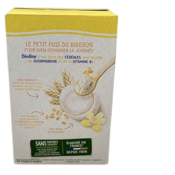 BLEDINE- VANILLE - Céréales pour Bébé dès 6 Mois - 400 g.