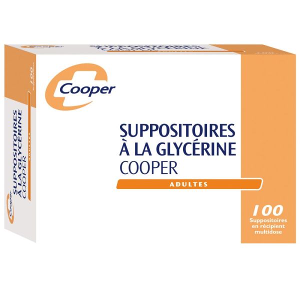 Cooper - Suppositoire à la glycérine adulte - - 100 suppositoires