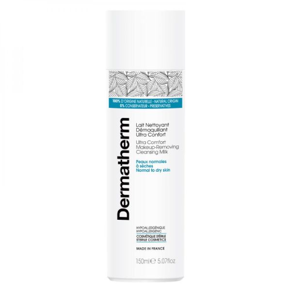 Dermatherm - Lait nettoyant démaquillant ultra confort - 150 ml