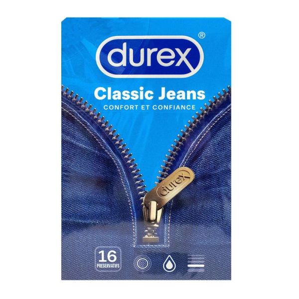 Durex - Classic Jeans - 16 préservatifs