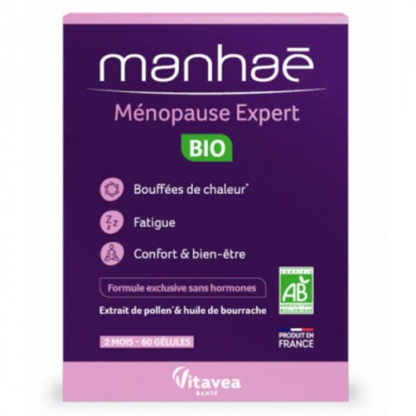 Manhaé - Ménopause expert bio - 60 gélules.