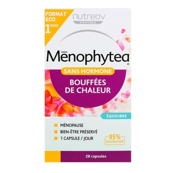 Nutreov - Ménophytea bouffées de chaleur sans hormones - 28 capsule