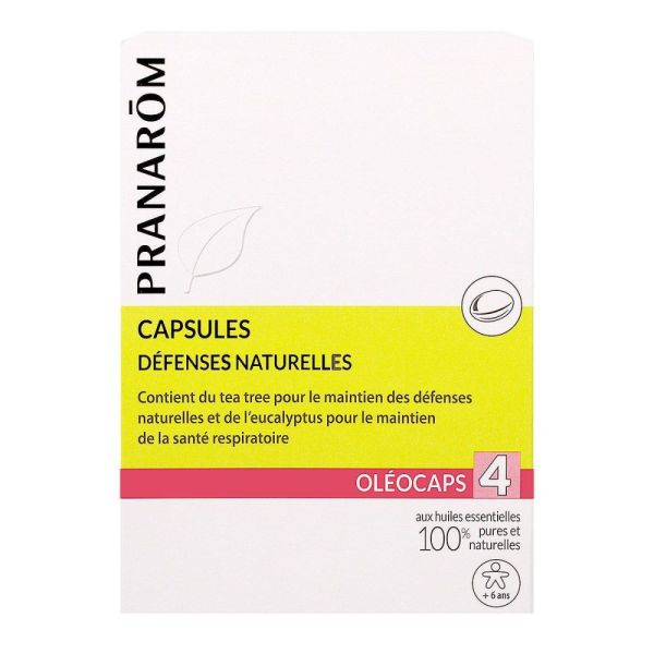 Pranarom - Oléocaps 4 - Défenses naturelles - 30 capsules