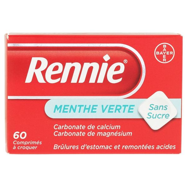 Rennie menthe verte sans sucre