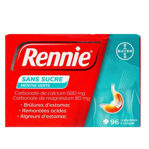 Rennie menthe verte sans sucre