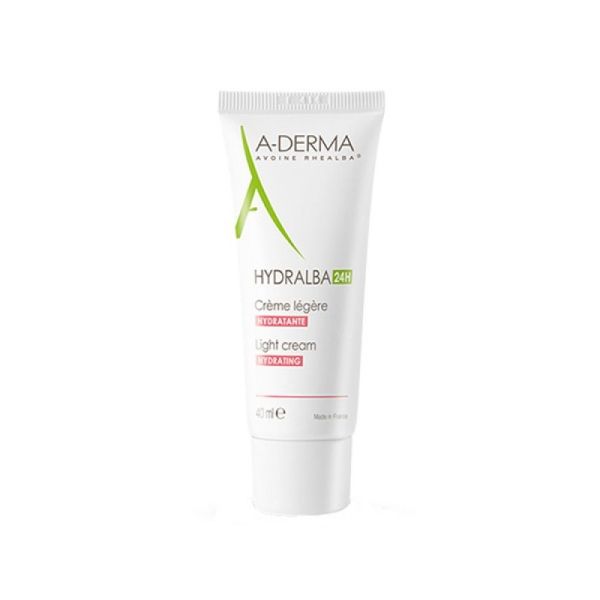 A-Derma - Hydralba 24h crème légère hydratante - 40 ml