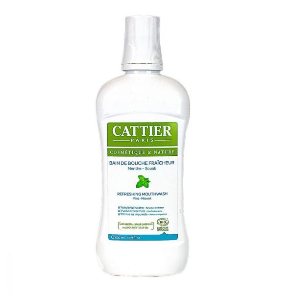 Cattier - Bain de bouche fraîcheur Menthe - 500ml