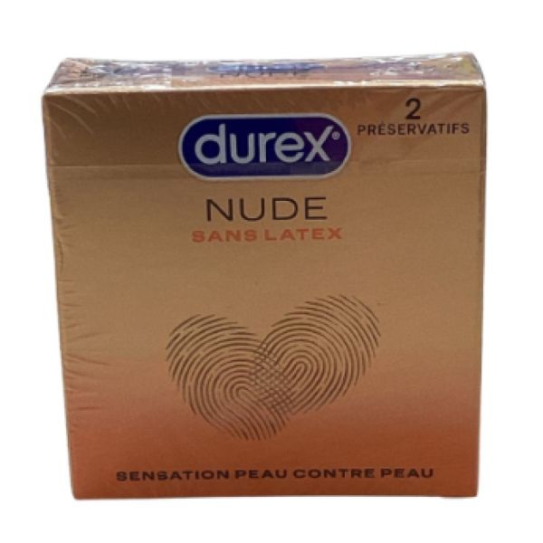 Durex - Nude sans latex - 2 préservatifs