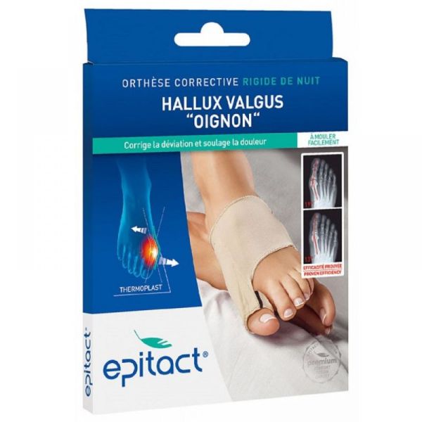 Epitact - Orthèse corrective rigide de nuit Hallux valgus - 1 unité