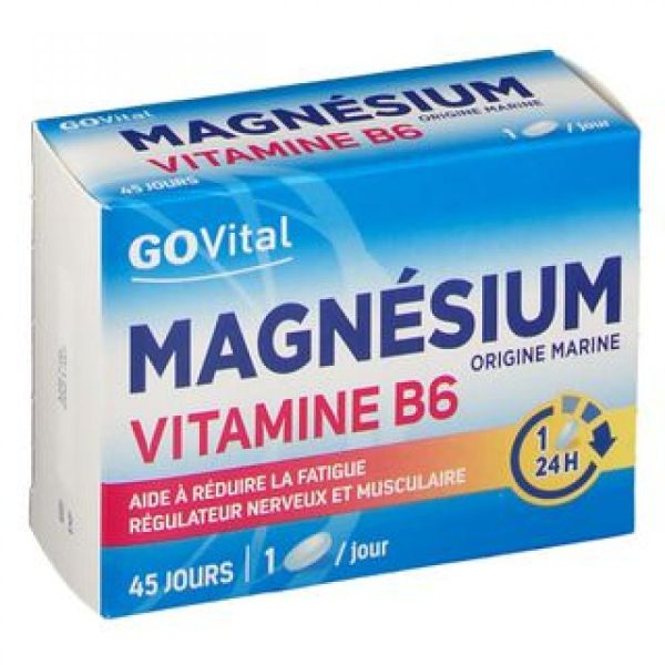 GoVital - Magnésium Vitamine B6 - 45 comprimés