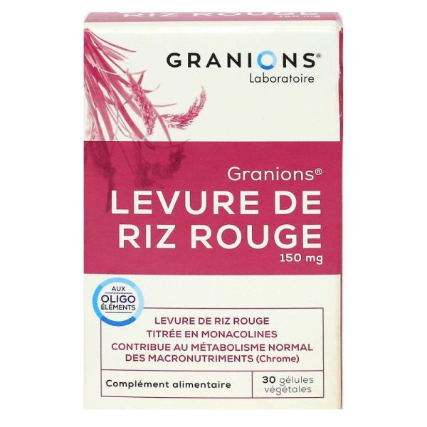 Granions - Levure de Riz Rouge - 60 gélules